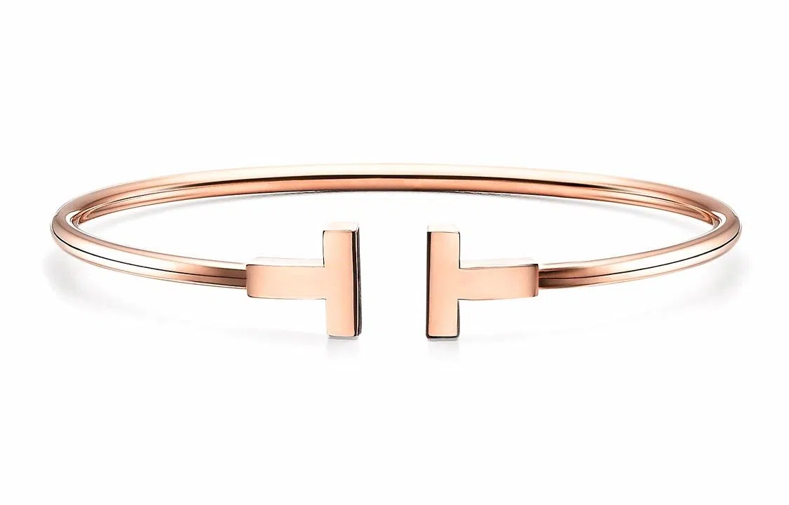 Tiffany & Co. T Series 18K Rose Gold Bracelet