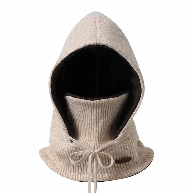 【通勤保暖神器】 浪莎 冬季女包头帽围脖一体护颈骑行防风加绒防寒护耳百搭套头帽显脸小可戴头盔 可调节 帽子 男女同款情侣款