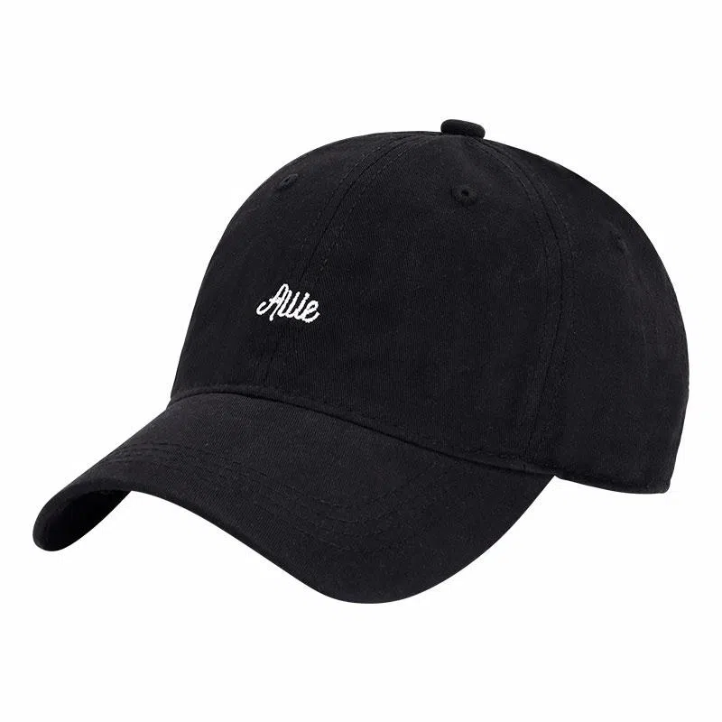 啄木鸟 春季户外休闲软顶字母刺绣简约百搭弯檐高级感显脸小 棉 鸭舌帽 男女同款情侣款