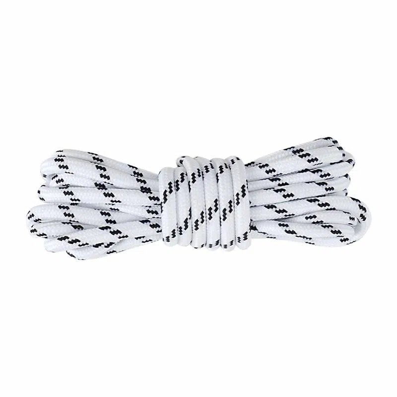 适配老爹鞋 足印部落 经典圆形黑白条纹不晕染不掉色紧致耐用 涤纶 鞋带 通用