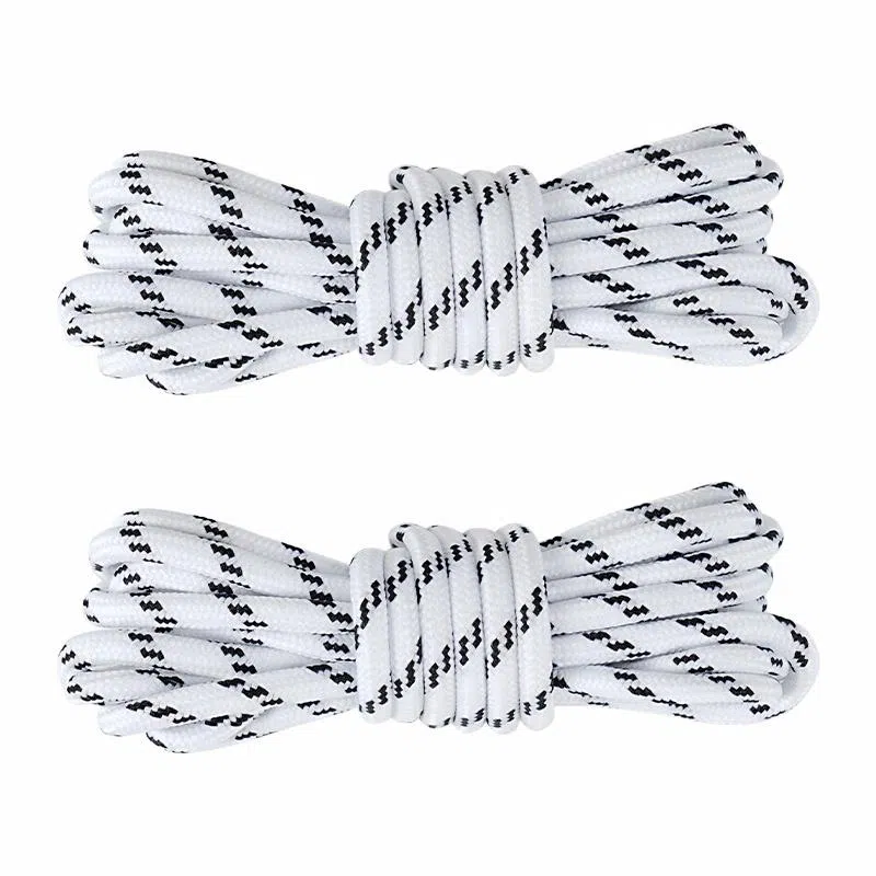 适配老爹鞋 足印部落 经典圆形黑白条纹不晕染不掉色紧致耐用 涤纶 鞋带 通用