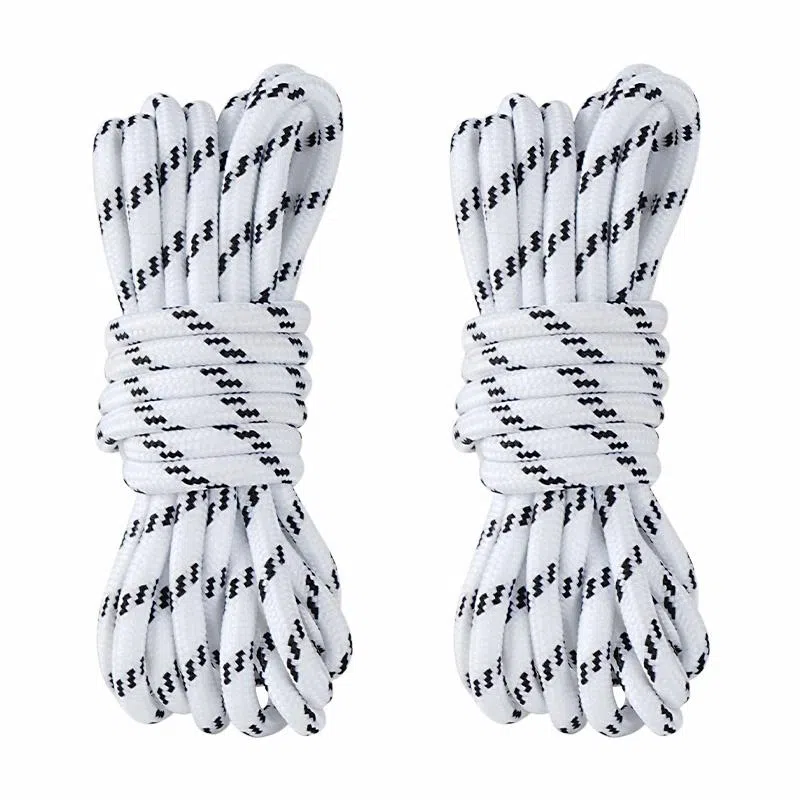 适配老爹鞋 足印部落 经典圆形黑白条纹不晕染不掉色紧致耐用 涤纶 鞋带 通用