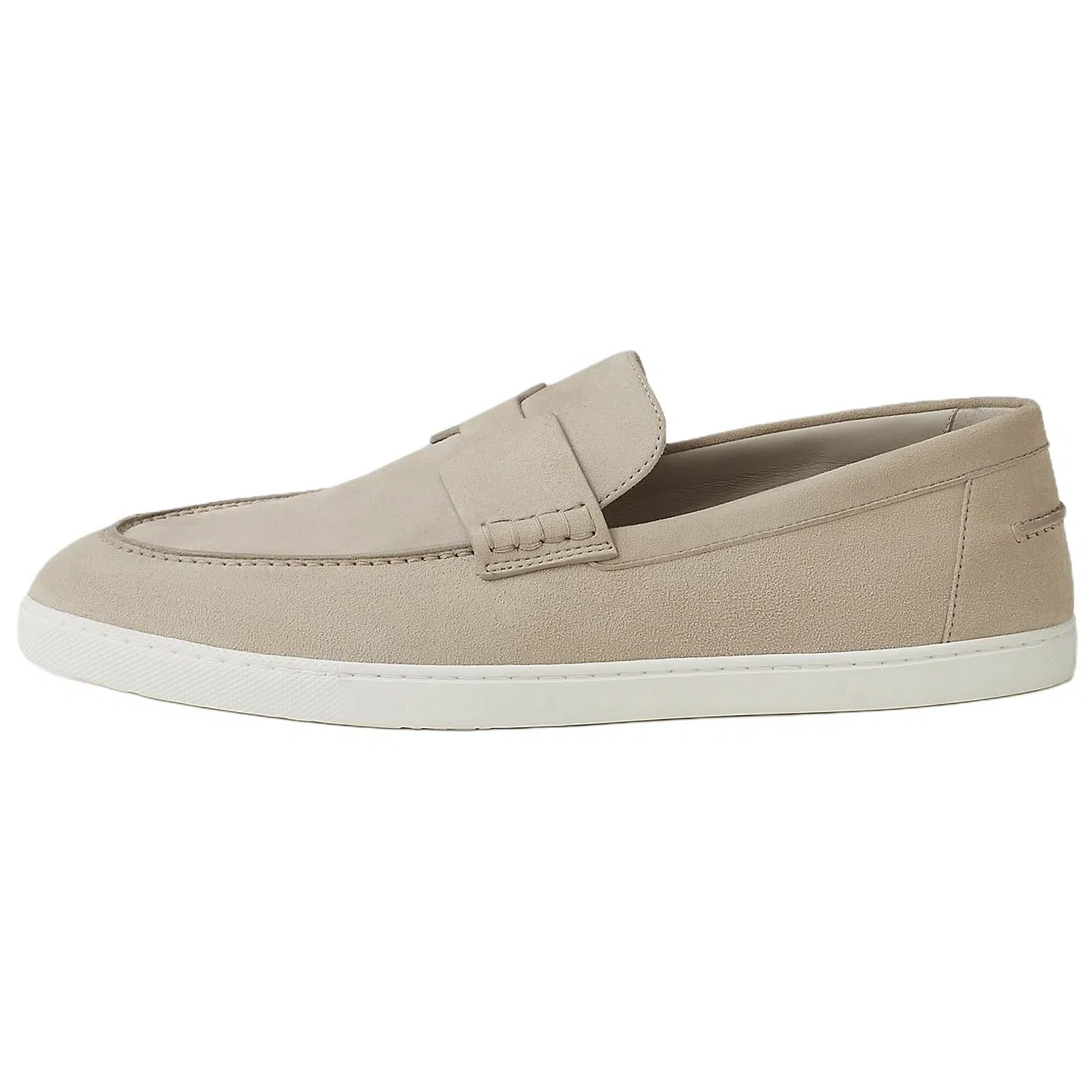 Hermes Job Loafers Beige