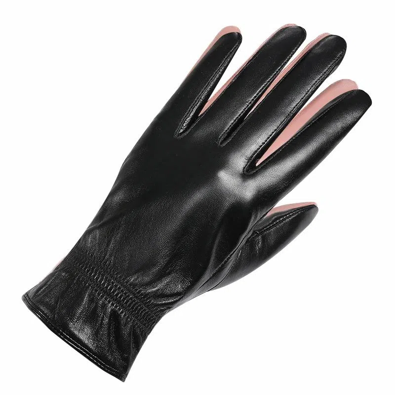 红豆 保暖加绒防水防风防寒 绵羊皮 手套 女款