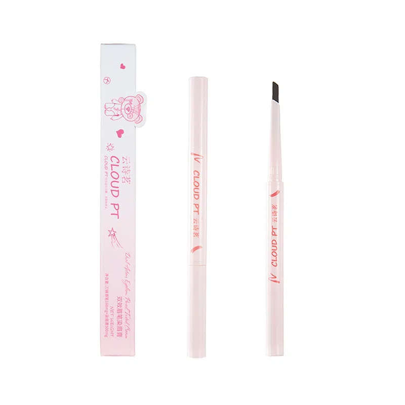 云诗茗   双效眉笔染眉膏 易梳易上色 自然防水持妆不脱色 双头