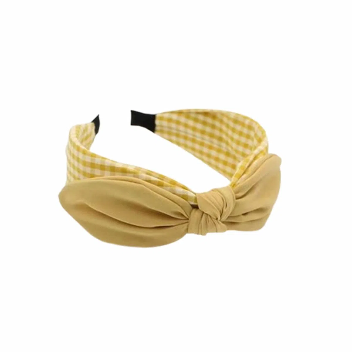 简应舒 复古简约时尚精致百搭 格子蝴蝶结小清新发饰 布 发箍 女款