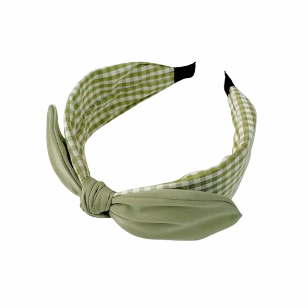 简应舒 复古简约时尚精致百搭 格子蝴蝶结小清新发饰 布 发箍 女款