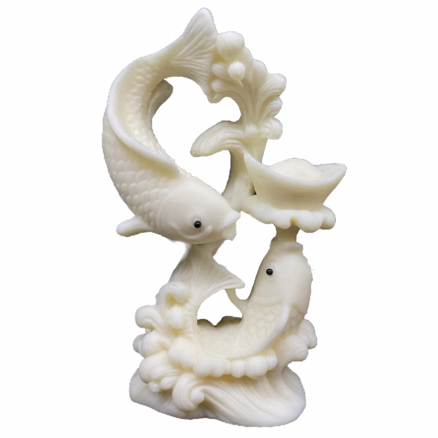 書卓 新中式 双鱼夺宝 年年有余 招财进宝 #好运 象牙果 家居摆件 男女同款情侣款