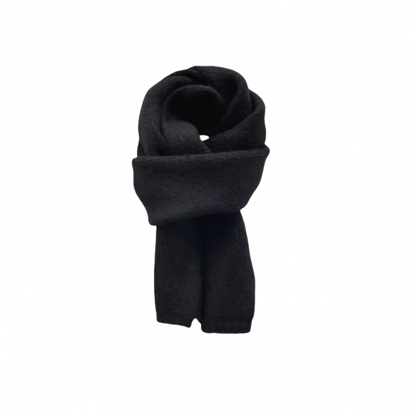 北极绒 高级感韩版百搭秋冬季软糯加厚保暖纯色 绒线围巾 男女同款情侣款