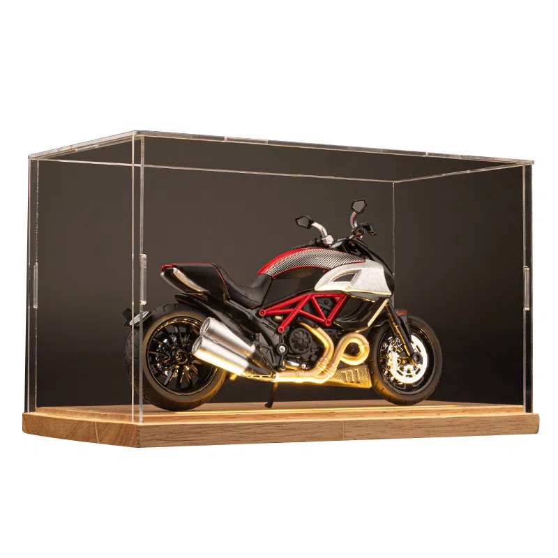 华一 杜卡迪大魔鬼 氛围感 机车展示盒 收藏 合金车模 成品模型