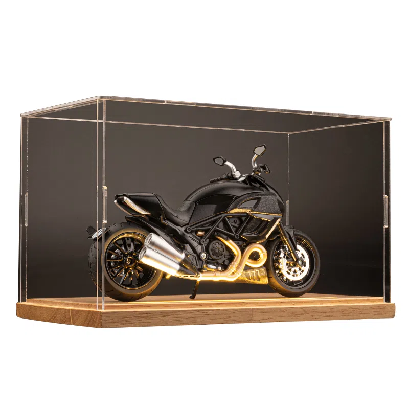 华一 杜卡迪大魔鬼 氛围感 机车展示盒 收藏 合金车模 成品模型