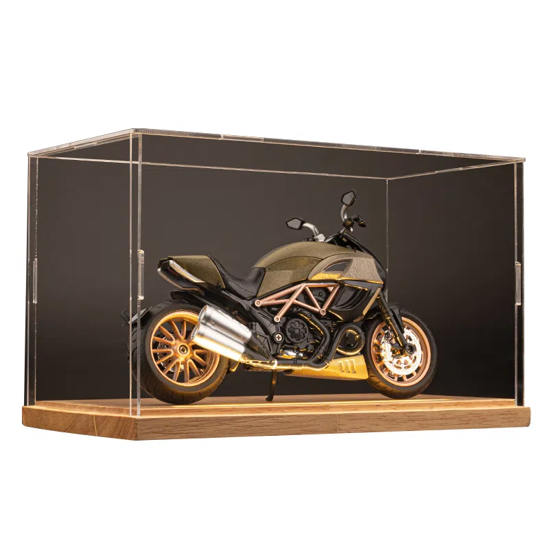 华一 杜卡迪大魔鬼 氛围感 机车展示盒 收藏 合金车模 成品模型