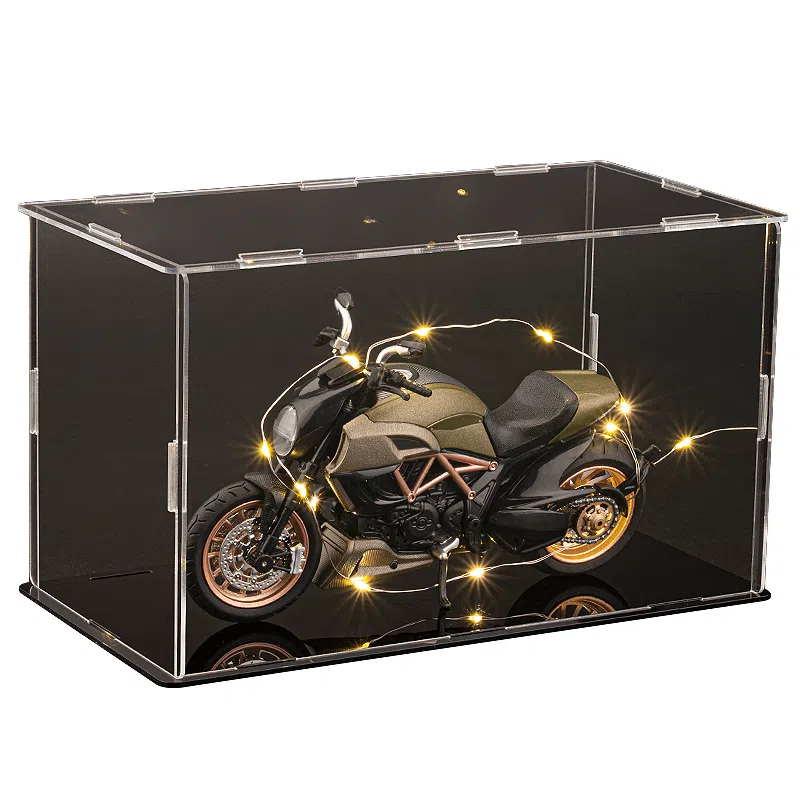 华一 杜卡迪大魔鬼 氛围感 机车展示盒 收藏 合金车模 成品模型