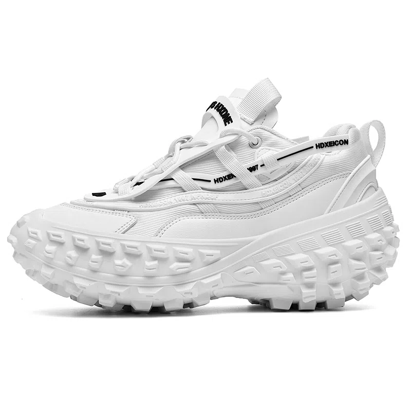 依米奴 牛皮 百搭 休闲 舒适 男款 低帮 潮流 户外  复古 时尚 增高 耐磨 简约 老爹鞋