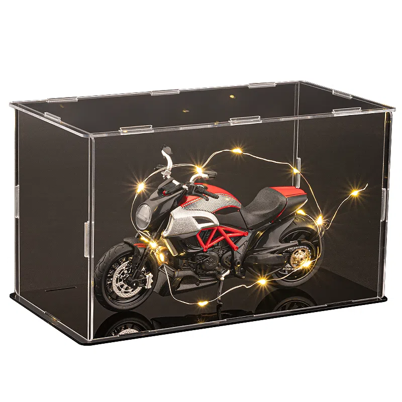 华一 杜卡迪大魔鬼 氛围感 机车展示盒 收藏 合金车模 成品模型