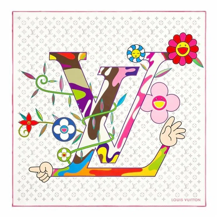 LOUIS VUITTON x Murakami Silk Scarf