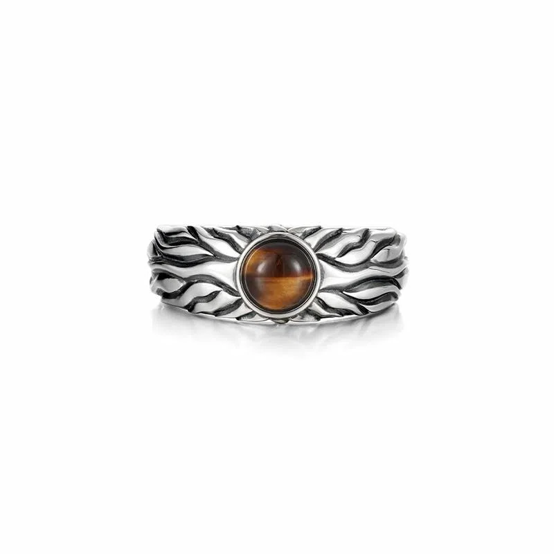 IDEAGEMER 925 Silver Ring