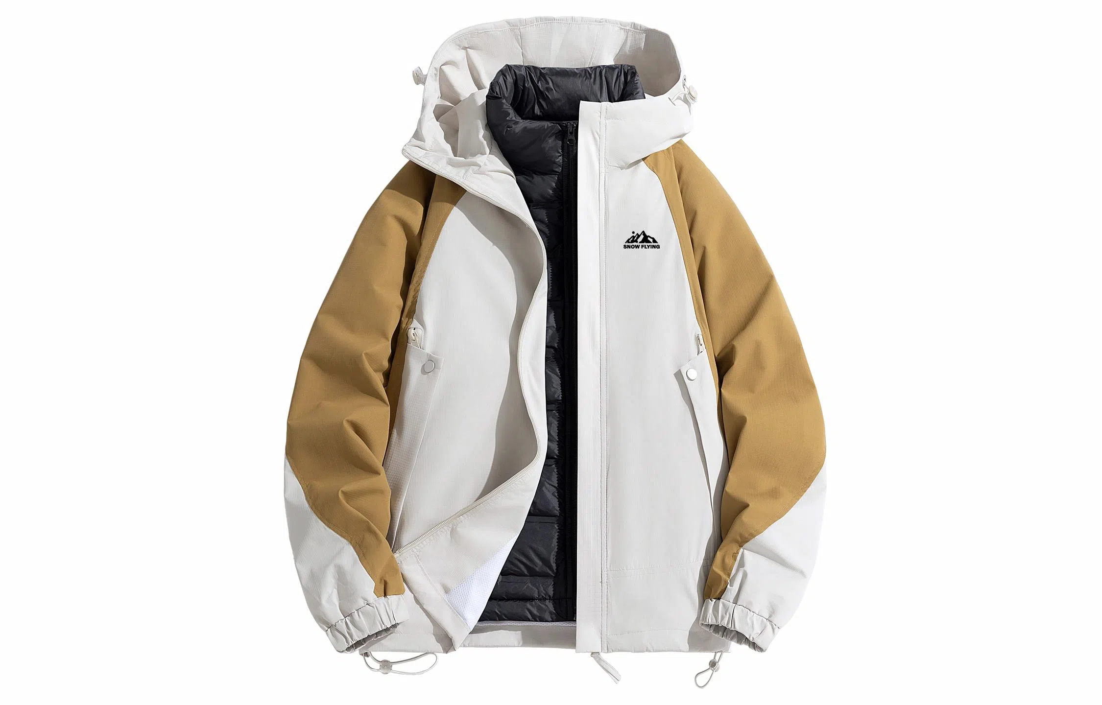 SNOW FLYING Mountain Logo Down Jacket