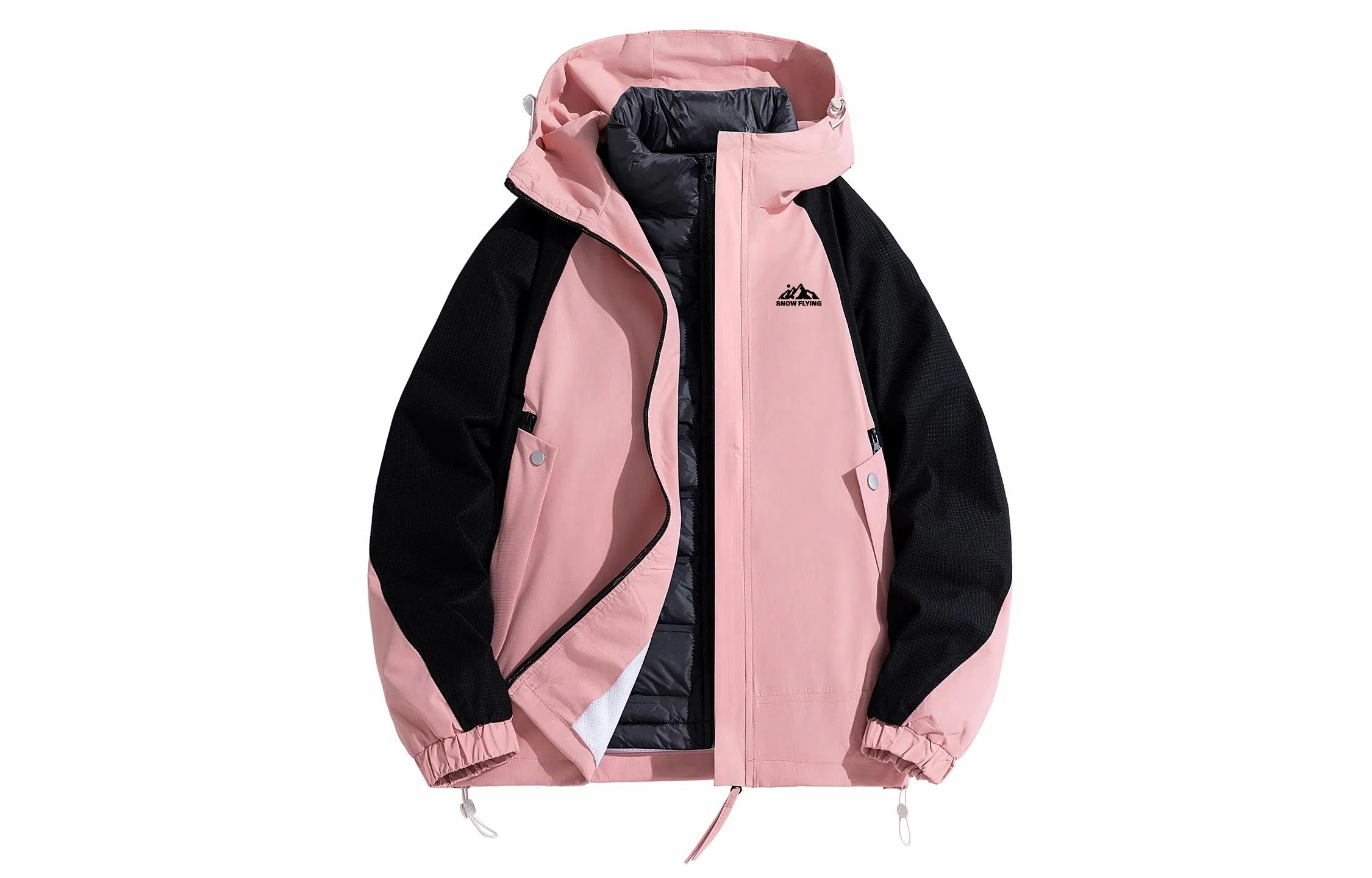 SNOW FLYING Mountain Logo Down Jacket