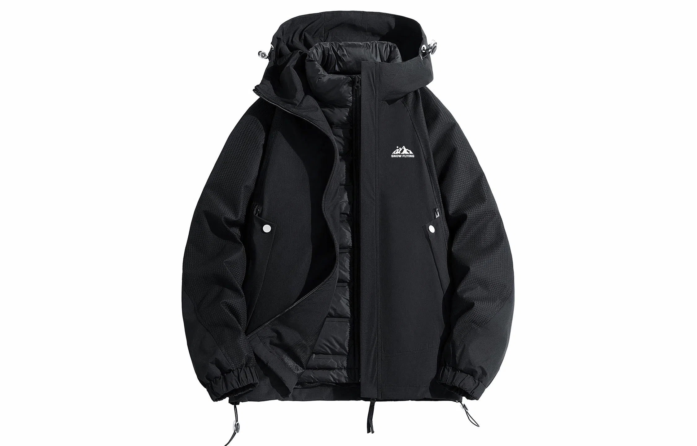 SNOW FLYING Mountain Logo Down Jacket