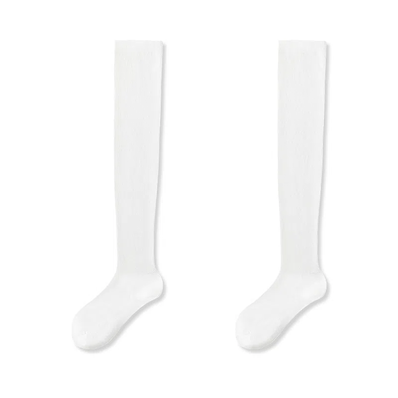 亲相见 舒适透气抗菌简约过膝袜 女款 组合装