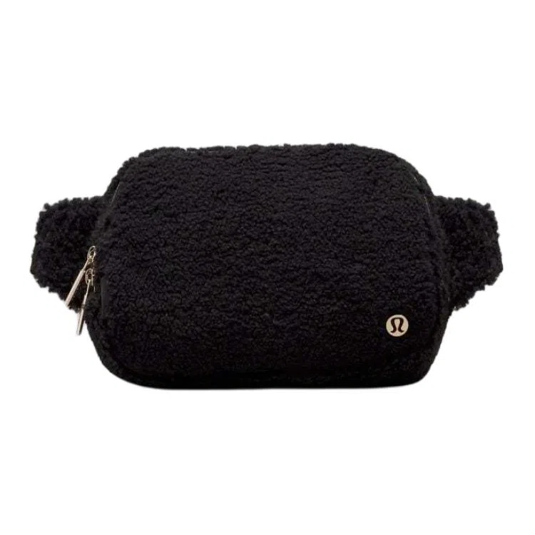 lululemon Everywhere Logo Large Belt Bag Black Gold