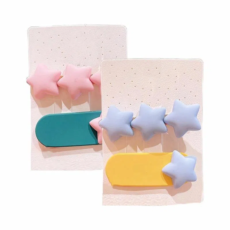 简应舒 可爱侧边发卡刘海夹边夹碎发小夹子 树脂 发夹 女款