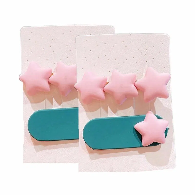 简应舒 可爱侧边发卡刘海夹边夹碎发小夹子 树脂 发夹 女款