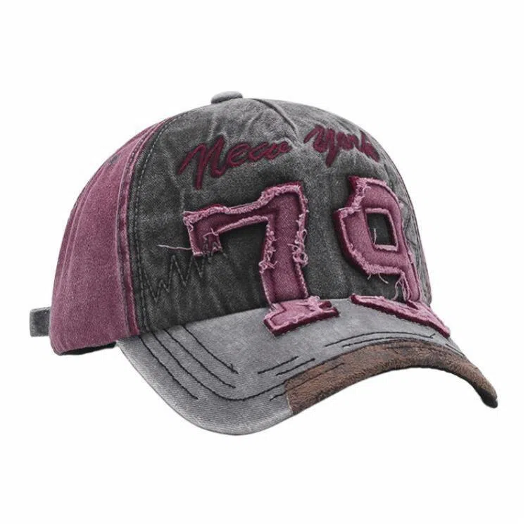 啄木鸟 欧美布贴动漫鲨鱼刺绣水洗牛仔 户外运动遮阳水洗 棉 鸭舌帽 男女同款情侣款