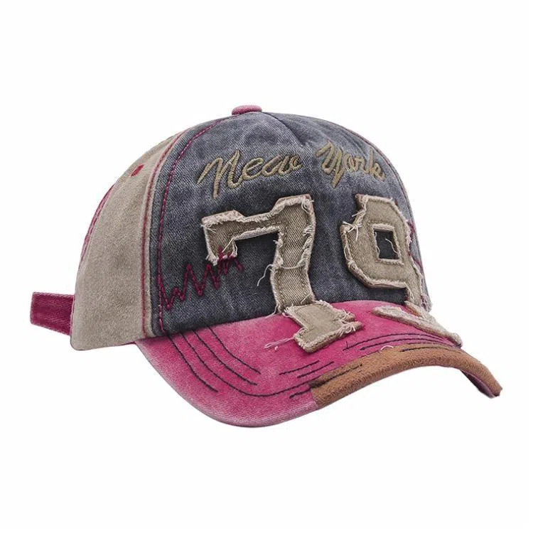 啄木鸟 欧美布贴动漫鲨鱼刺绣水洗牛仔 户外运动遮阳水洗 棉 鸭舌帽 男女同款情侣款