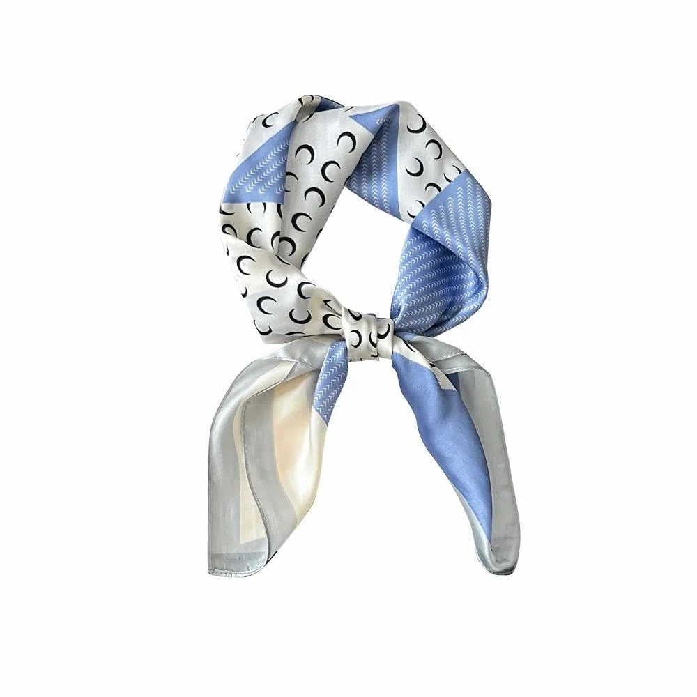 木林森 法式时尚百搭高级感护颈复古绑包 桑蚕丝 丝巾 男女同款情侣款