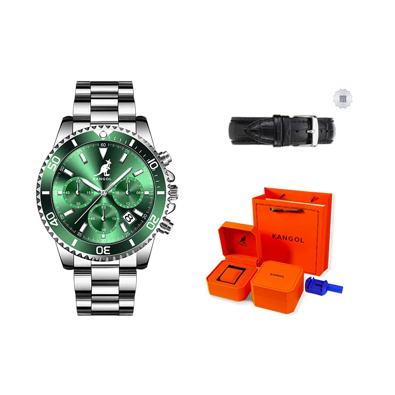 KANGOL Three-Eye Chronograph Black