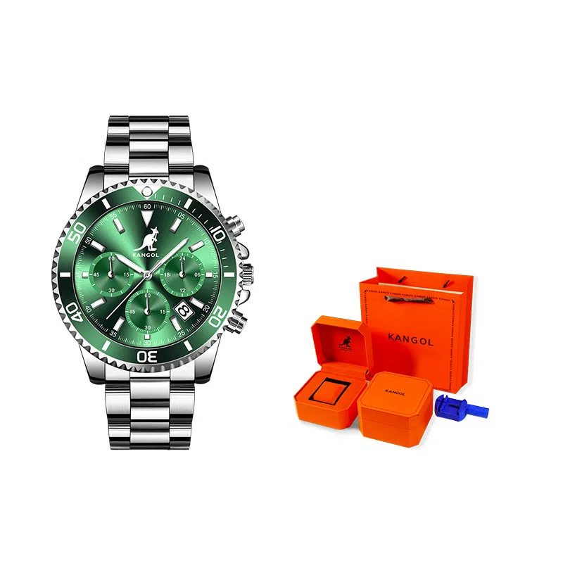 KANGOL Three-Eye Chronograph Black