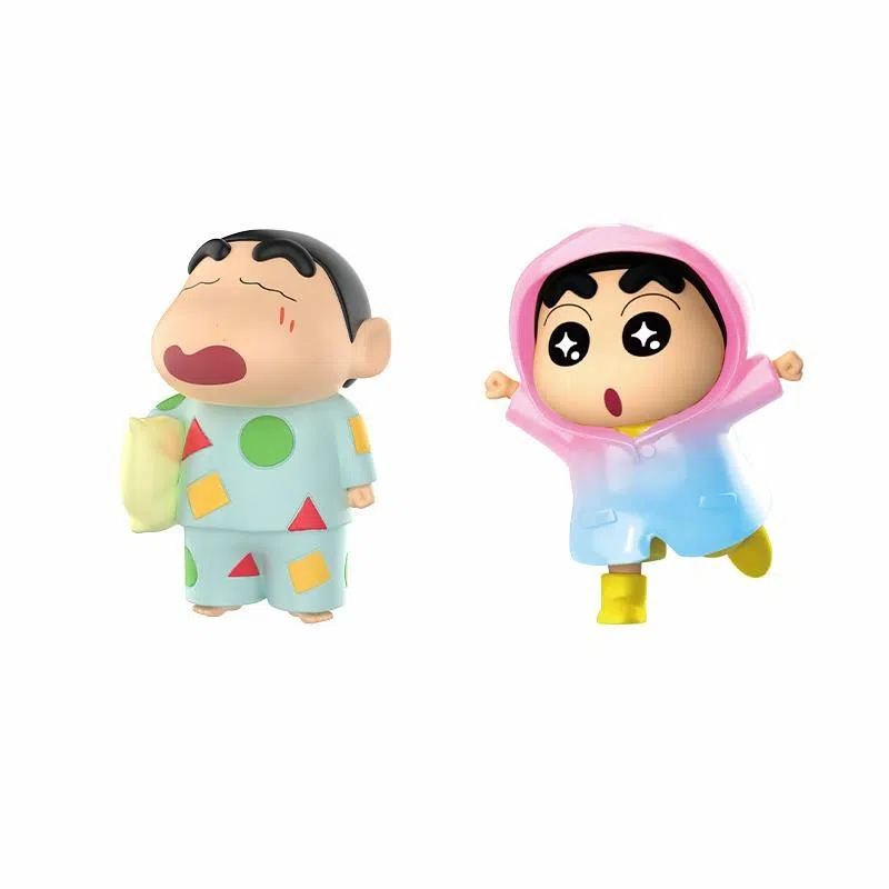 灵动创想 蜡笔小新的一天 钥匙扣 男女同款情侣款