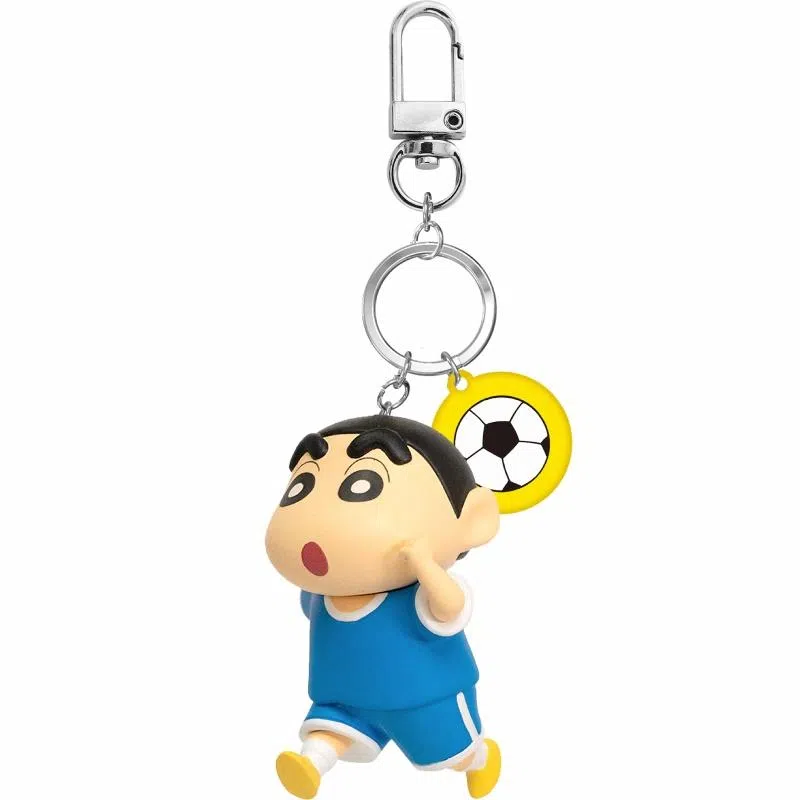 灵动创想 蜡笔小新的一天 钥匙扣 男女同款情侣款