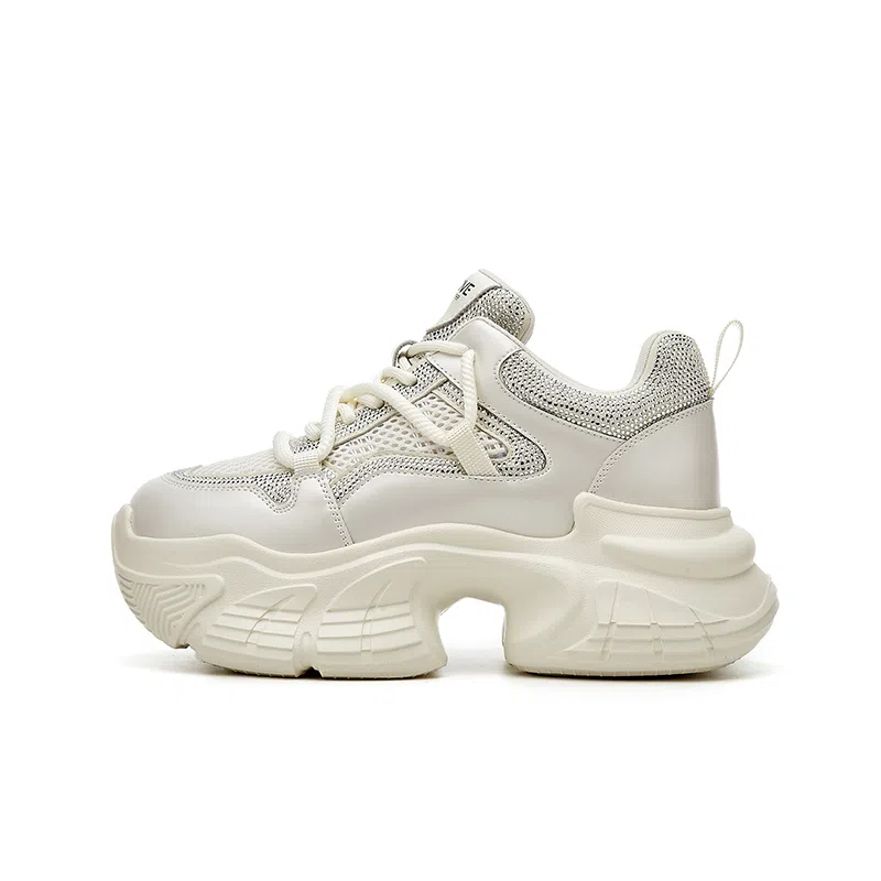 金佰川 合成革 舒适百搭 休闲时尚 显瘦 耐磨 低帮 老爹鞋 女