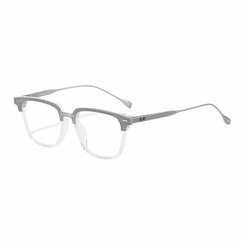 佐川 时尚复古方框大脸显脸小 可配防蓝光变色 钛板材 钛 方形 光学镜架 男女同款情侣款