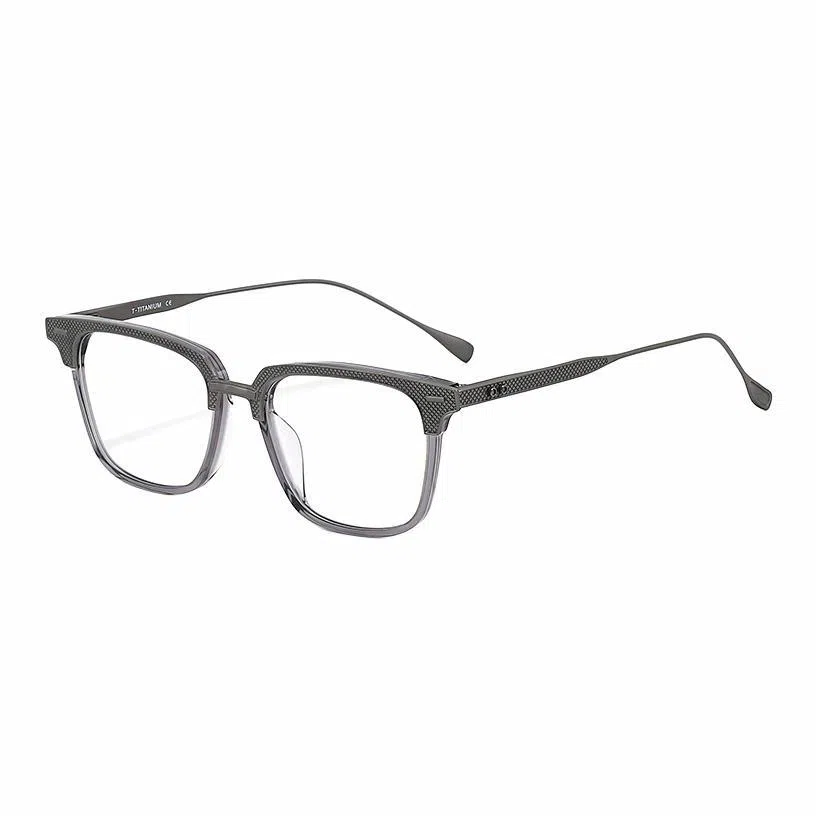 佐川 时尚复古方框大脸显脸小 可配防蓝光变色 钛板材 钛 方形 光学镜架 男女同款情侣款