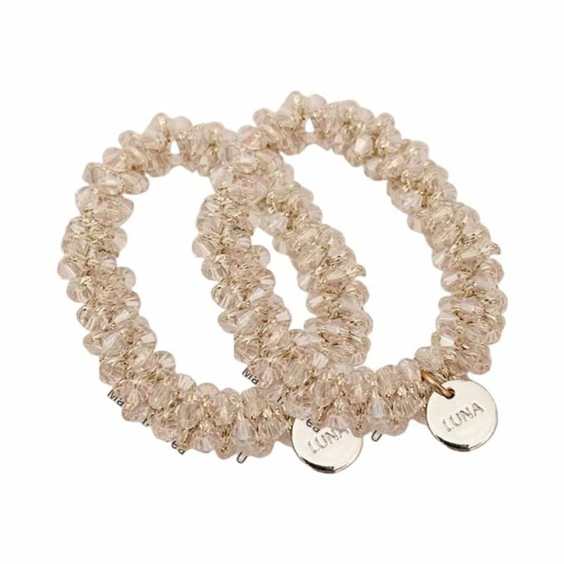 简应舒 水晶发圈头绳扎头发舒适 树脂 发饰 女款