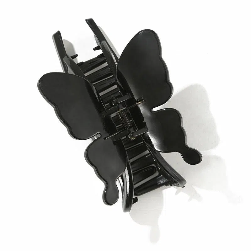 如花梦 简约蝴蝶 高级感气质鲨鱼夹 亚克力 发夹 女款