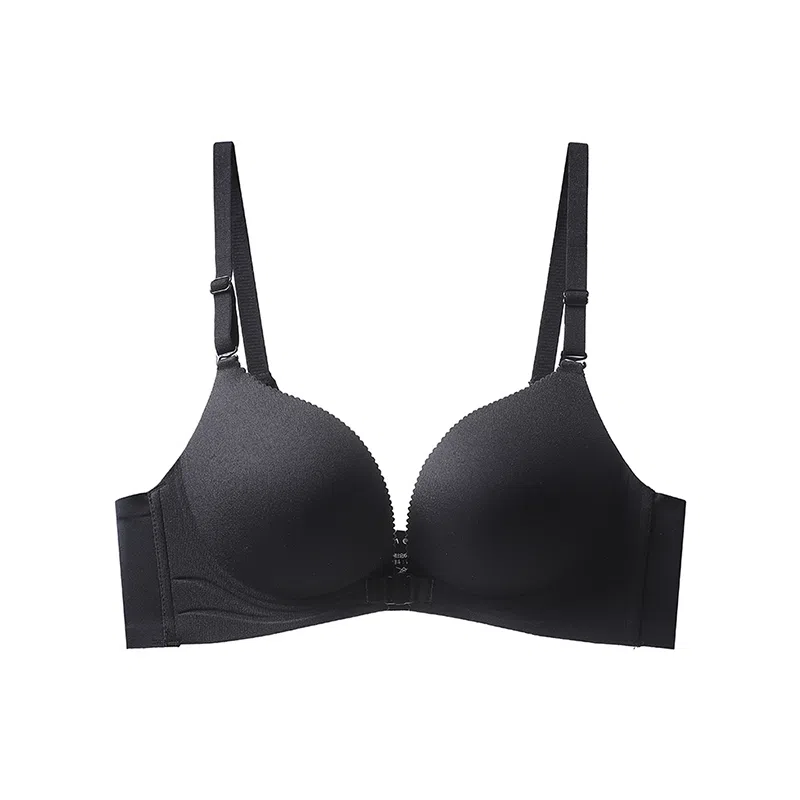 二三二三 无痕前扣小胸聚拢无钢圈收副乳防下垂防走光背心式上薄下厚纯欲性感舒适透气薄款文胸 女款 礼盒装