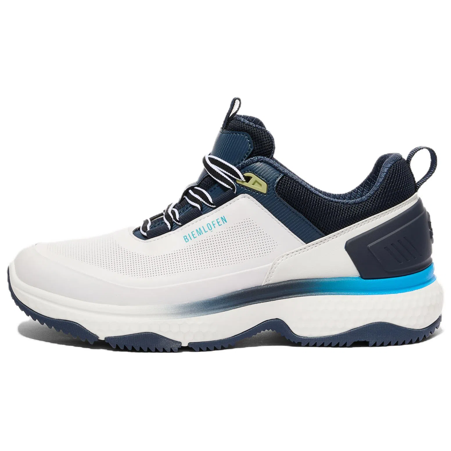 比音勒芬 渐变拼接休闲时尚 低帮 高尔夫球鞋 男款 白色