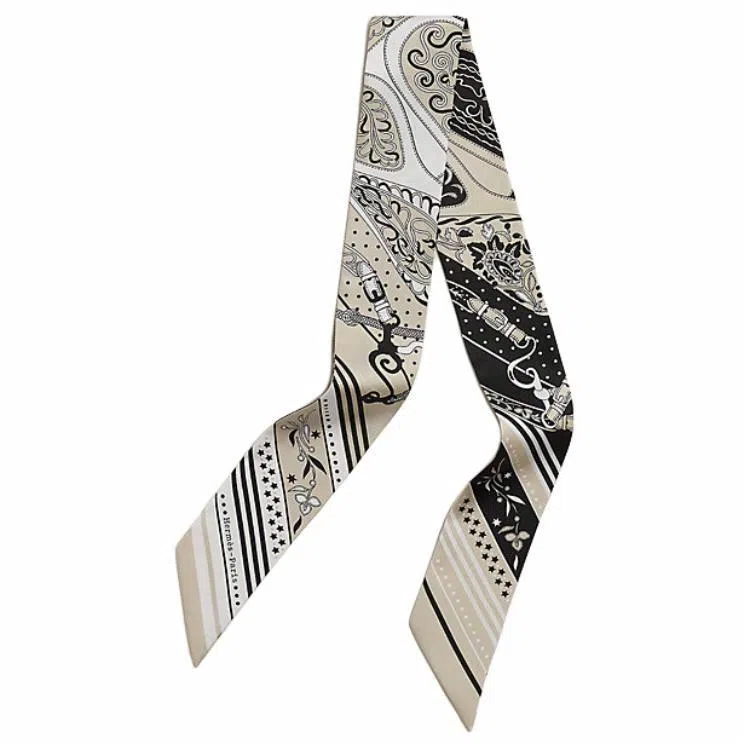 Hermes Amazon Celebration Bandana Twilly Silk Scarf