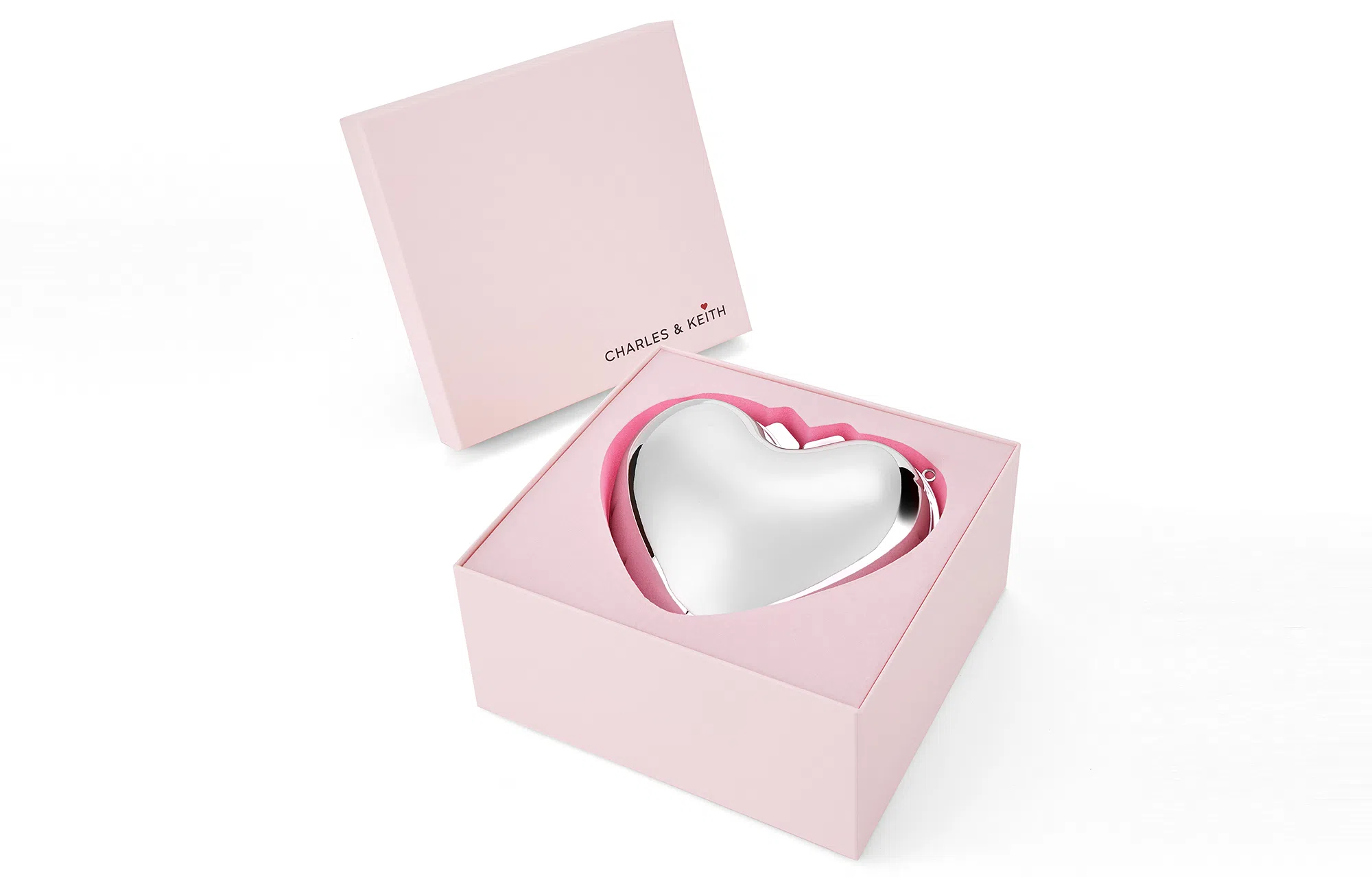 CHARLES&KEITH Chain Heart Shoulder Bag