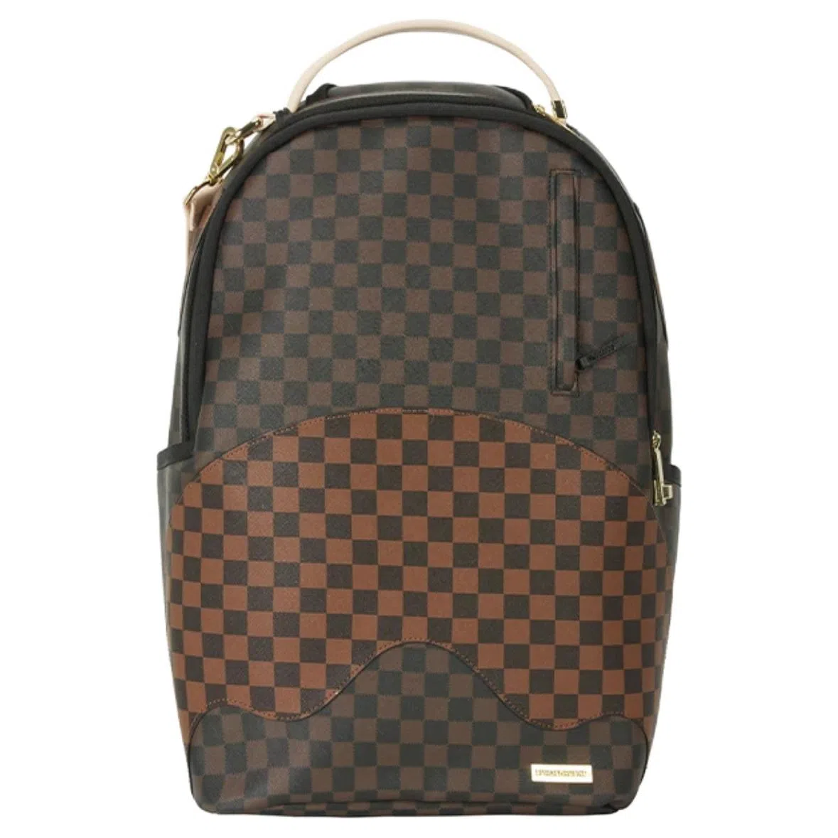 Sprayground Chessboard PVC Backpack Brown