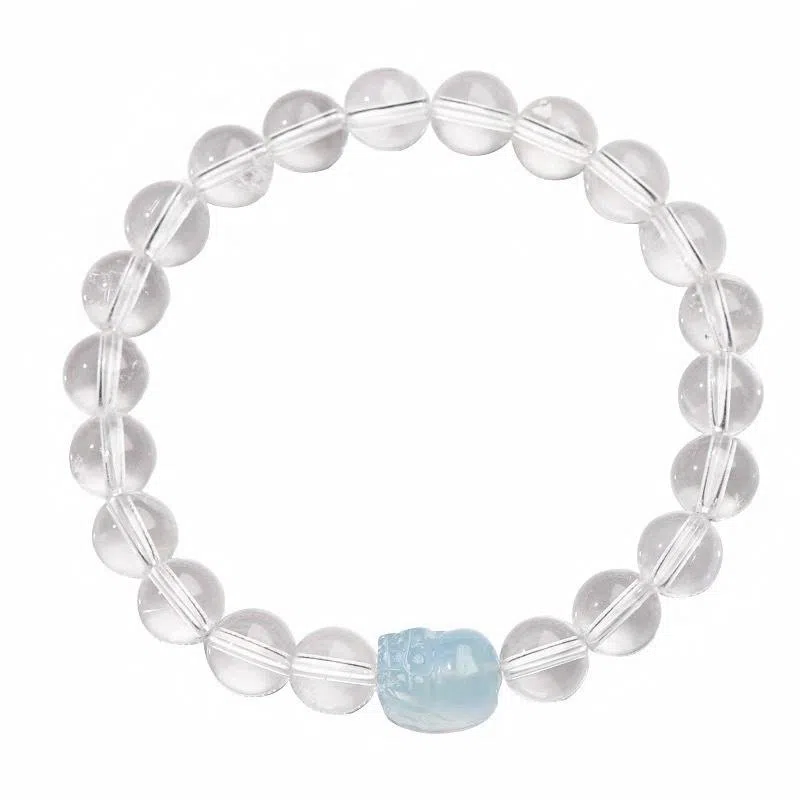 金戟 招财貔貅 新中式国潮吞金兽 可爱灵动小清新设计 好运正财纳福 水晶 手串 女款