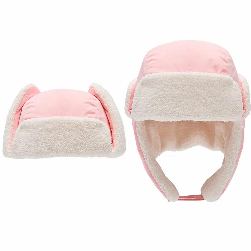 安踏儿童 加绒加厚保暖防风护耳 聚酯纤维 雷锋帽 儿童款