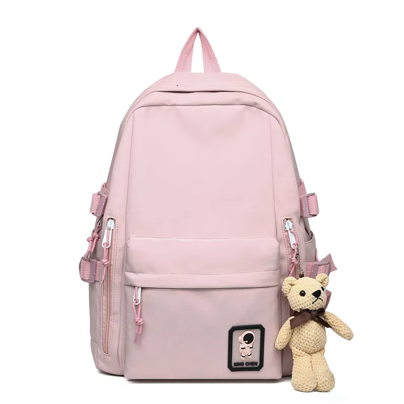 醇龙 百搭防泼水软料纯色小清新 牛津布 双肩包 男女同款情侣款 多色