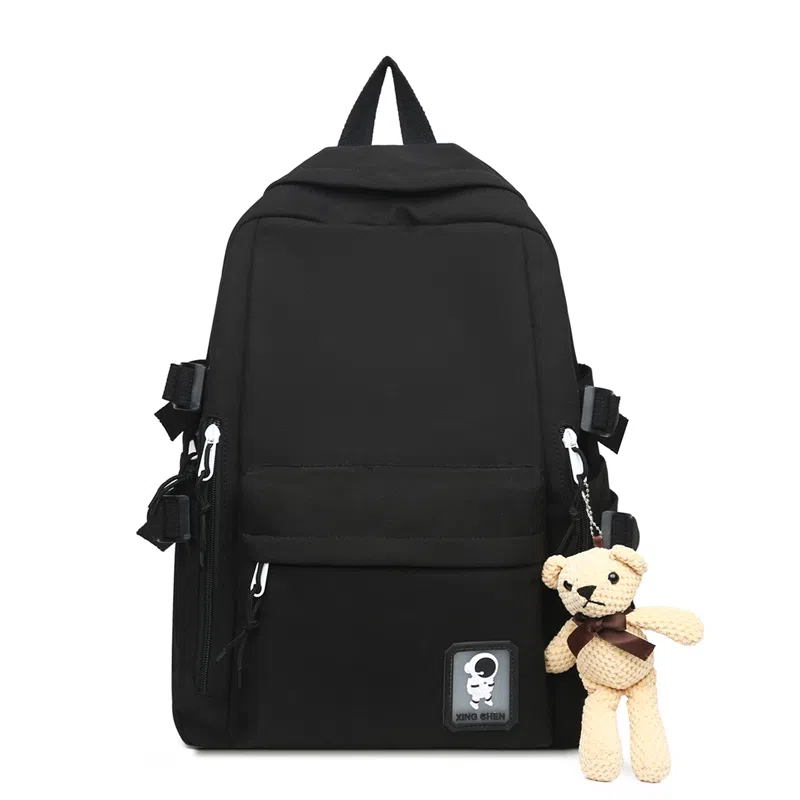 醇龙 百搭防泼水软料纯色小清新 牛津布 双肩包 男女同款情侣款 多色