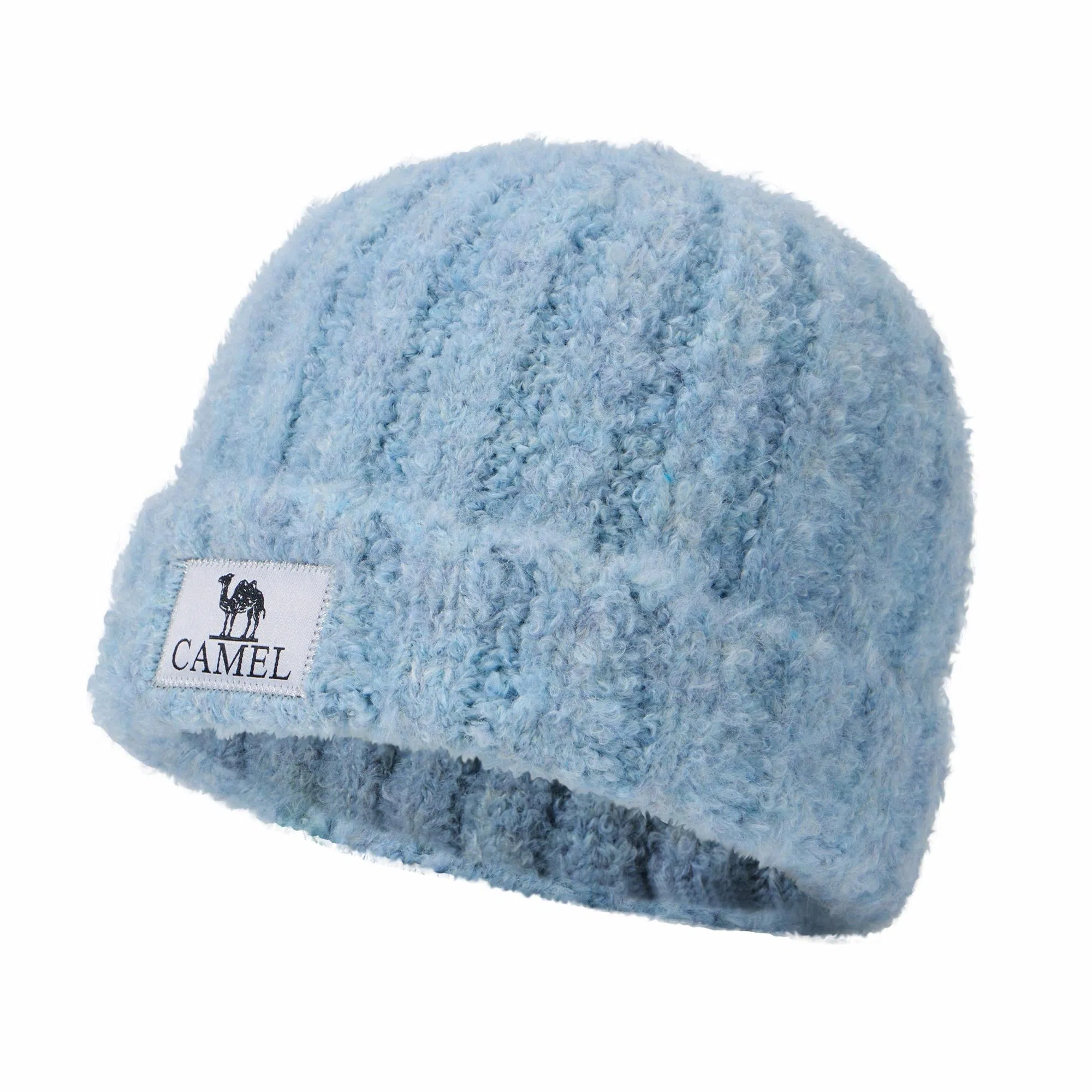 CAMEL Wool Knit Ear Warmer Hat